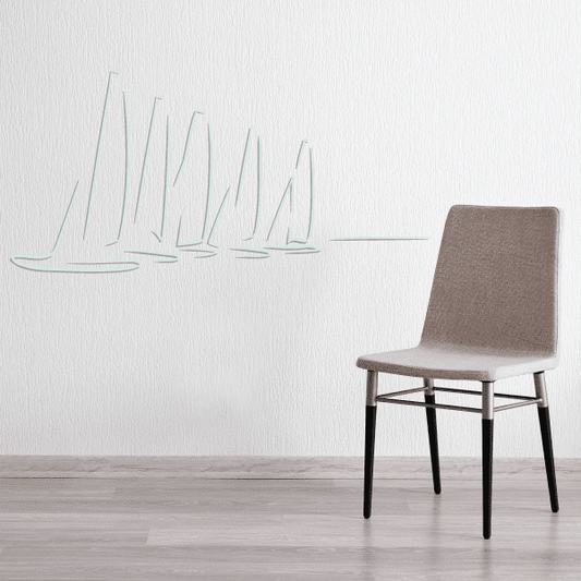 Image of Sailboat Wall Decal - Vinyl Sticker - Car Sticker - Die Cut Sticker - CDSCOLOR013