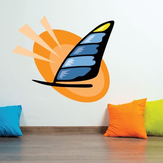 Image of Sailboat Wall Decal - Vinyl Sticker - Car Sticker - Die Cut Sticker - CDSCOLOR030