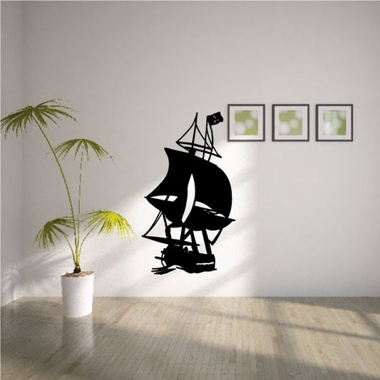 Image of Sailing Pirate ship Decal