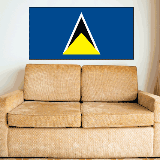 Image of Saint lucia Flag Sticker 