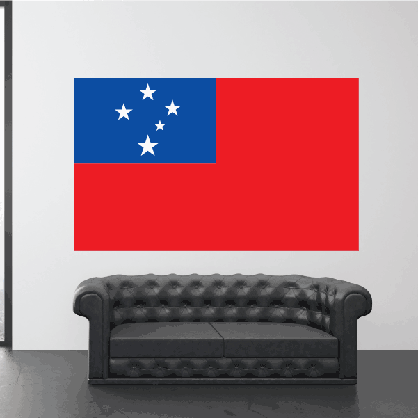 Image of Samoa Flag Sticker 