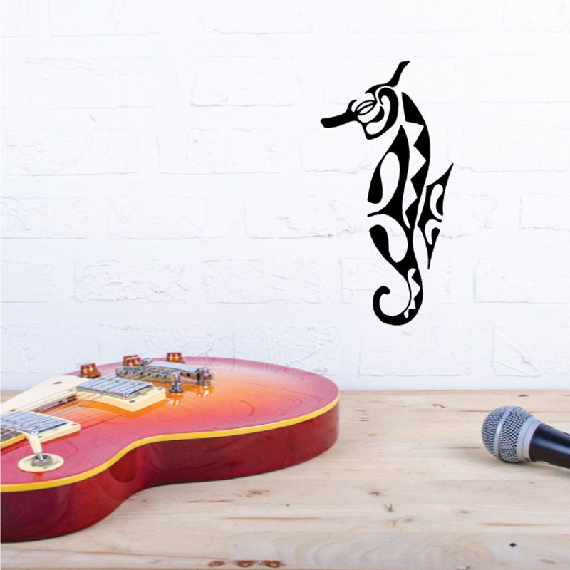 Image of Samoan Hawaiian Style Seahorse Decal