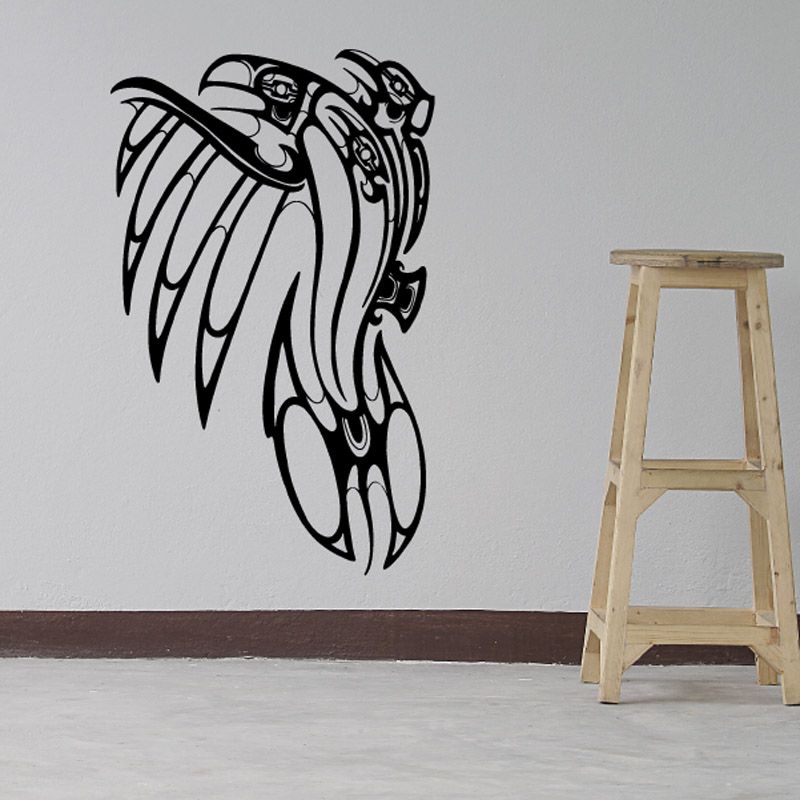 Image of Samoan Tattoo Eagle Decal