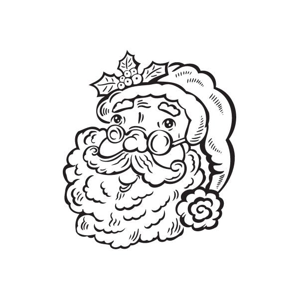 Image of Santa Clause Detailed Beard Decal