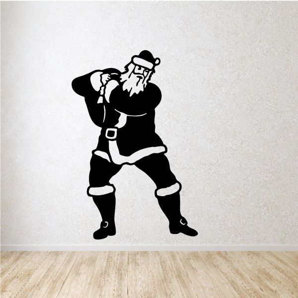 Image of Santa Wall Decal - Vinyl Decal - Car Decal - 042