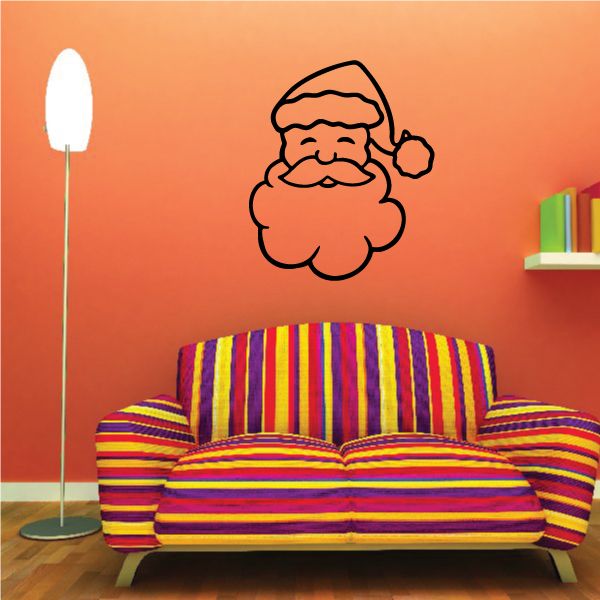 Image of Santa Wall Decal - Vinyl Decal - Car Decal - 044