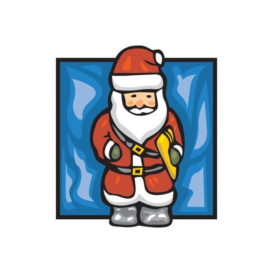 Image of Santa Wall Decal - Vinyl Sticker - Car Sticker - Die Cut Sticker - DC 001