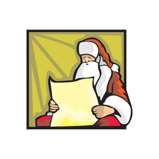 Image of Santa Wall Decal - Vinyl Sticker - Car Sticker - Die Cut Sticker - DC 008