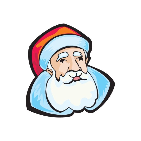 Image of Santa Wall Decal - Vinyl Sticker - Car Sticker - Die Cut Sticker - DC 013