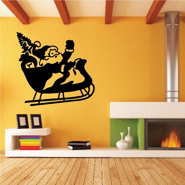 Image of Santas Sleigh Decal