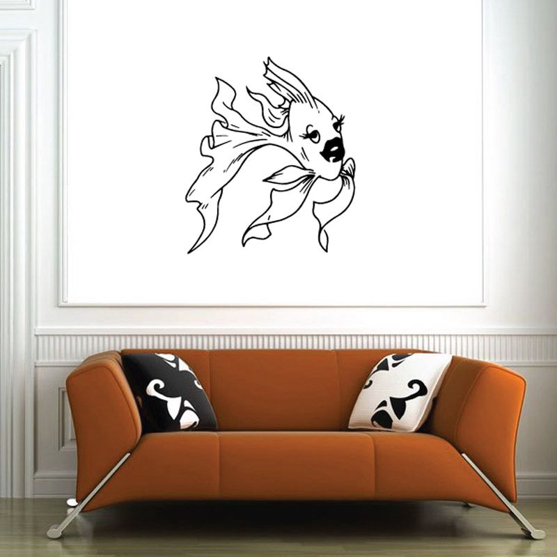 Image of Sassy Lips Goldfish Decal