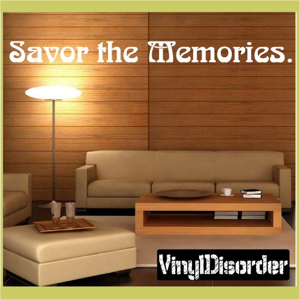 Image of Savor the Memories Wall Decal