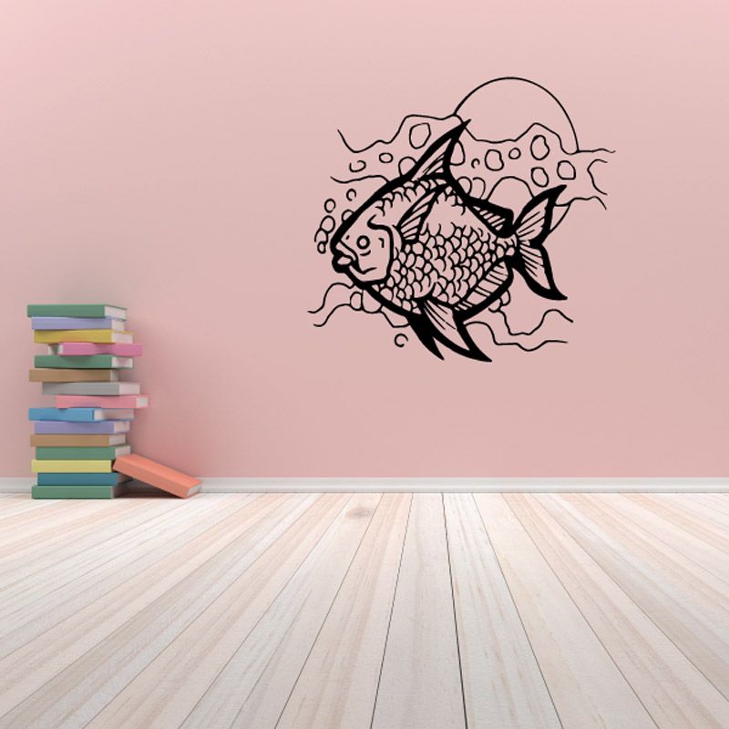 Image of Scaly Ocean Fish Decal