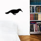 Flying vulture decal with black silhouette spreading wings