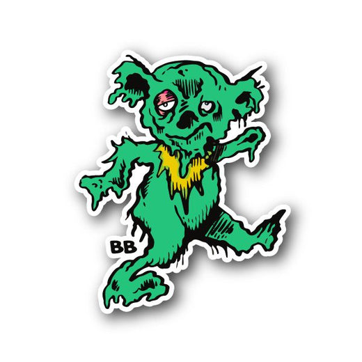 Scary Glob Bear Vinyl Sticker