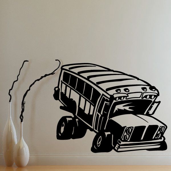 Image of School Bus Wall Decal - Vinyl Decal - Car Decal - MC20