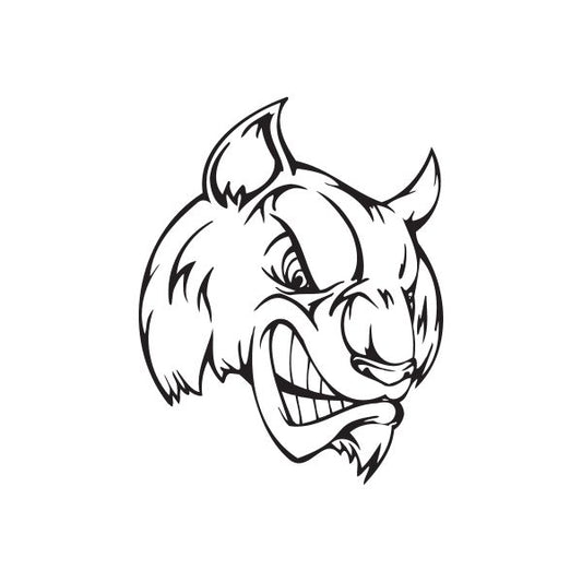 Image of School Mascot Wall Decal - Vinyl Decal - Car Decal - DC 225