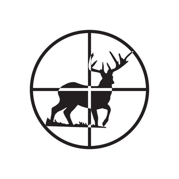 Image of Scope Crosshairs Deer Hunter Decal