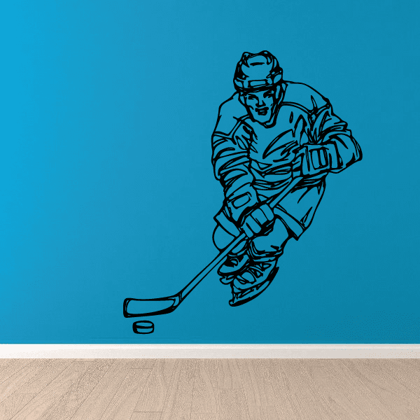 Image of Scoring Hockey Player Decal