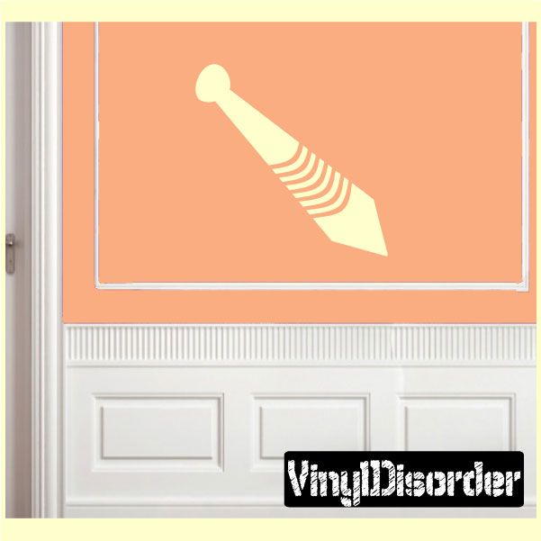 Vinyl wall decal with bold dark lettering and quote-style design