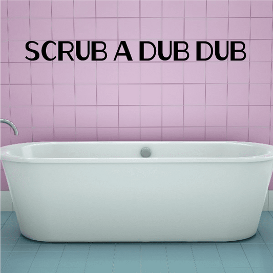 Image of Scrub A Dub Dub Wall Decal