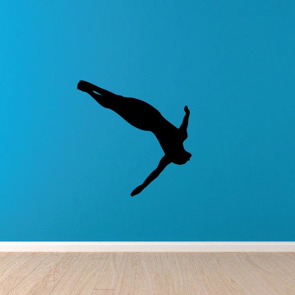 Image of Scuba Diver Wall Decal - Vinyl Decal - Car Decal - 001