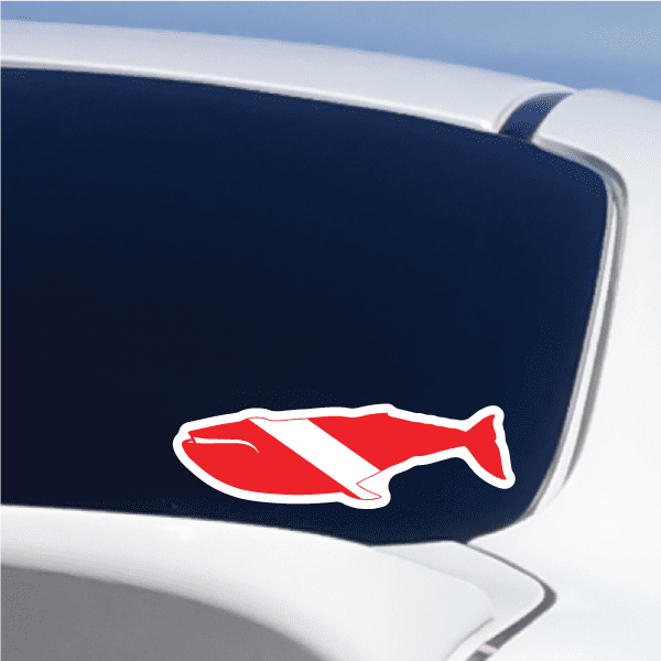 Image of Scuba Diving Flag Stickers