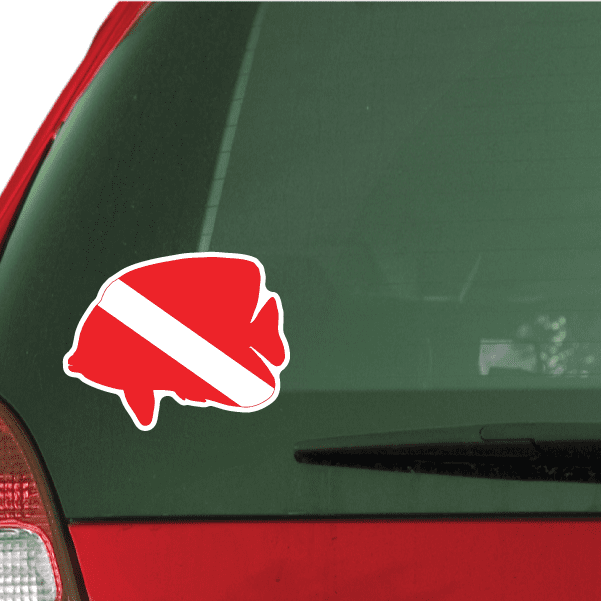 Image of Scuba Diving Flag Stickers