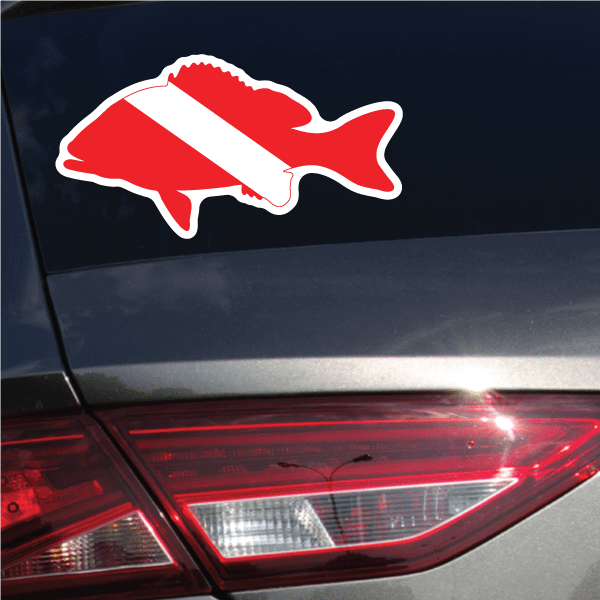 Image of Scuba Diving Flag Stickers