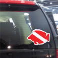 Image of Scuba Diving Flag Stickers