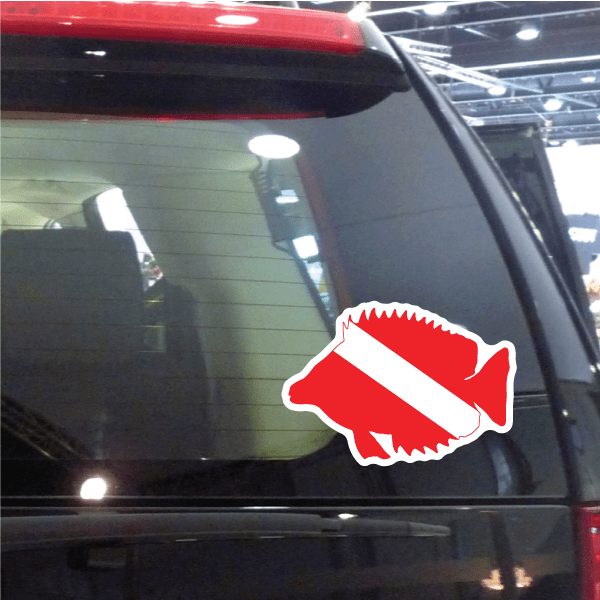 Image of Scuba Diving Flag Stickers