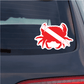 Image of Scuba Diving Flag Stickers