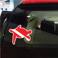 Image of Scuba Diving Flag Stickers