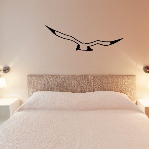 Image of Seagull Flying Away Decal