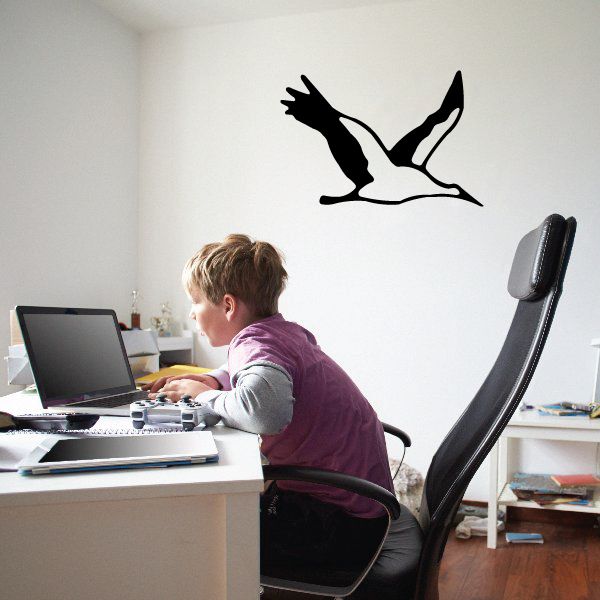 Image of Seagull Flying Decal