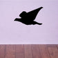 Seagull in flight vinyl decal with black bird silhouette