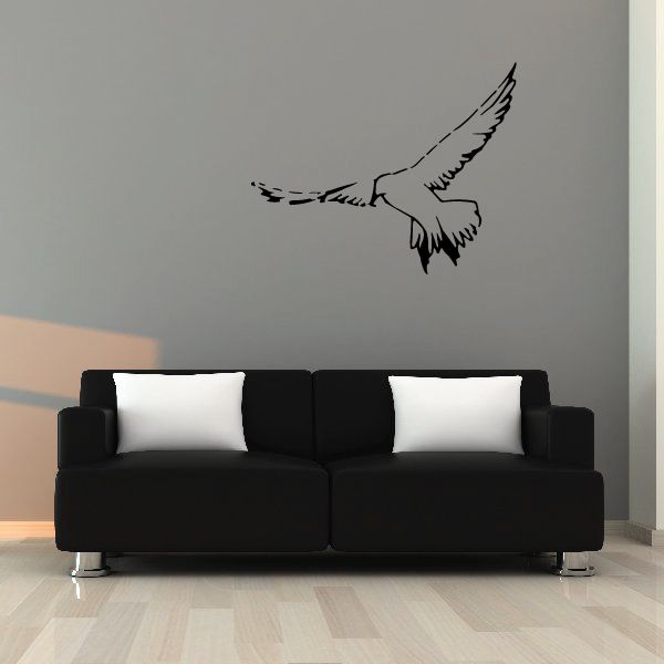 Image of Searching Mid Flight Sea Bird Decal