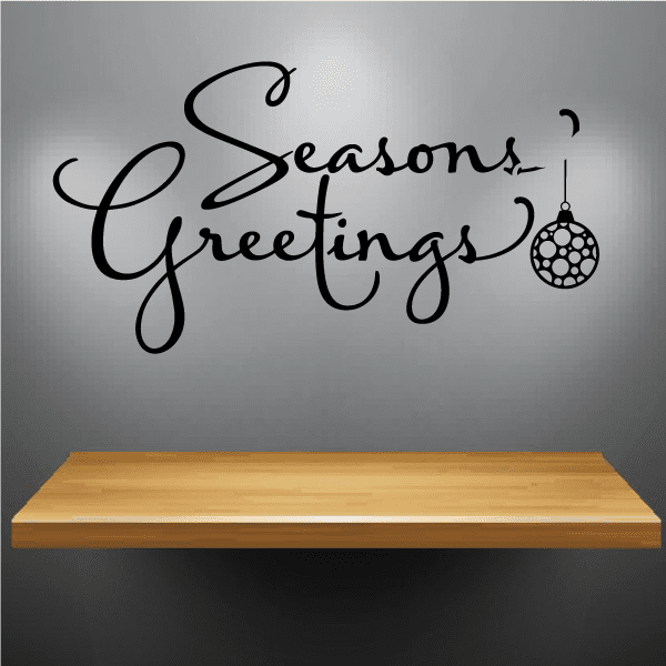 Image of Seasons Greetings Ornament Decal