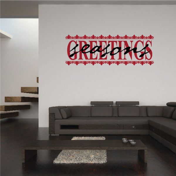 Image of Seasons Greetings Printed Decal