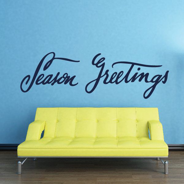 Image of Seasons Greetings Script Decal