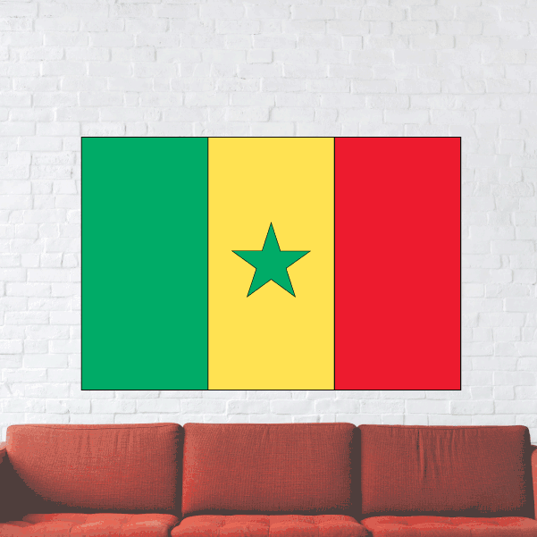 Image of Senegal Flag Sticker