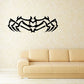 Black sentinel bug wall decal with tribal wings and antenna details