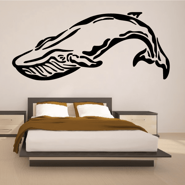 Image of Serene Flipping Whale Decal