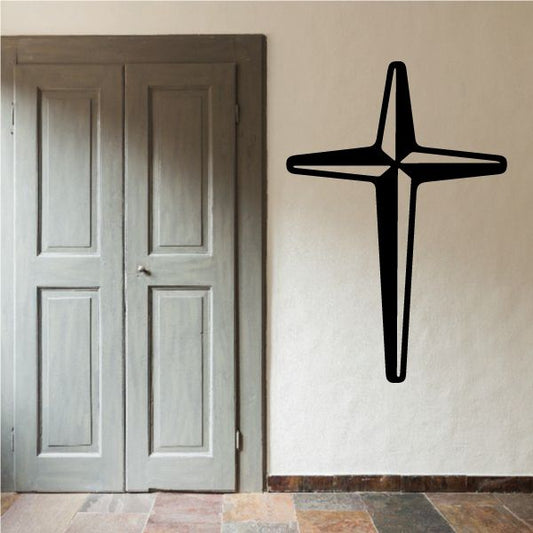 Image of Shaded Tall Cross Decal