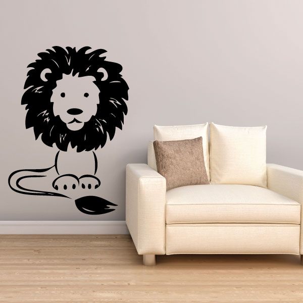 Image of Shaggy Maine Lion Decal