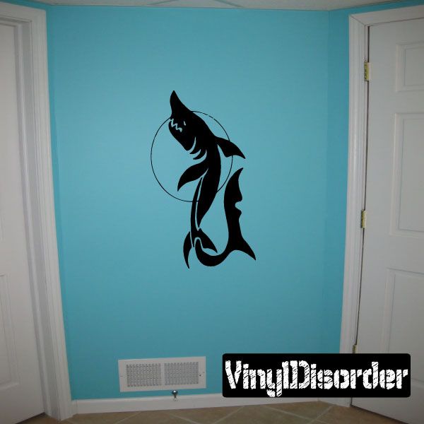 Image of Shark and Moon Decal