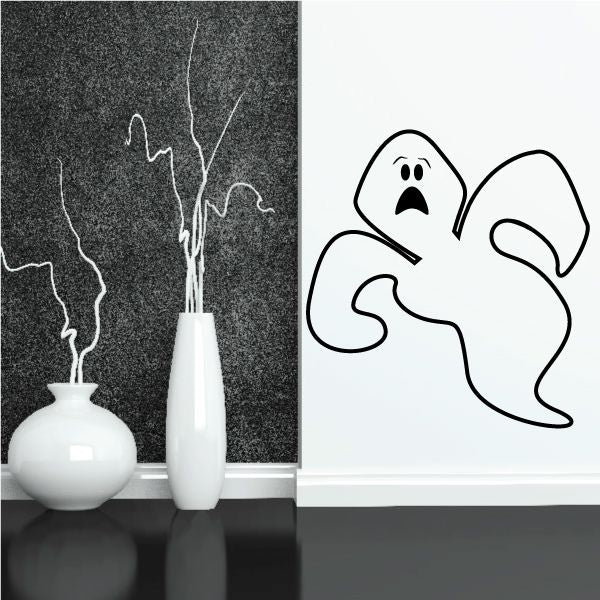 Image of Shocked Ghost Looking Decal