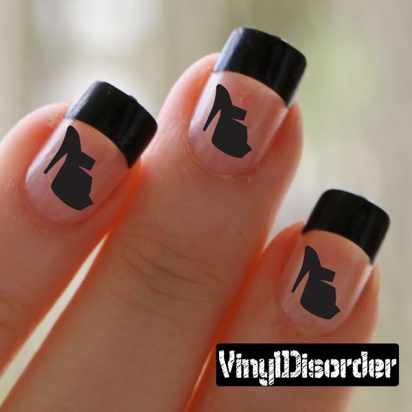 Image of Shoes KC009 Fingernail Art Sticker - Vinyl Finger Nail Decals