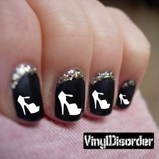 Image of Shoes KC011 Fingernail Art Sticker - Vinyl Finger Nail Decals