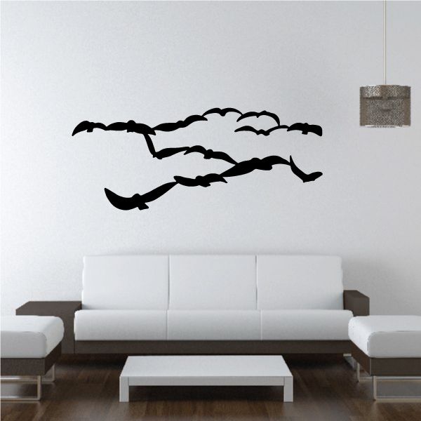 Image of Shore Bird Sky Flock Decal